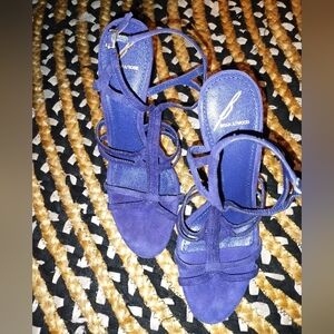 Brian Atwood Florrina Strappy Suede Sandal Heels Size 9
